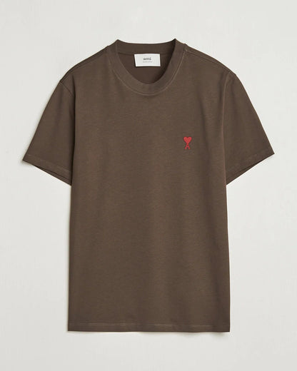 AMI Paris de Coeur Oversized T-Shirts in brown
