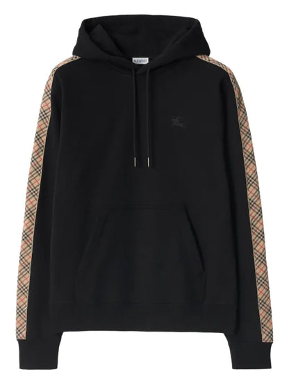 Burberry check-trim Cotton Sweetshirt