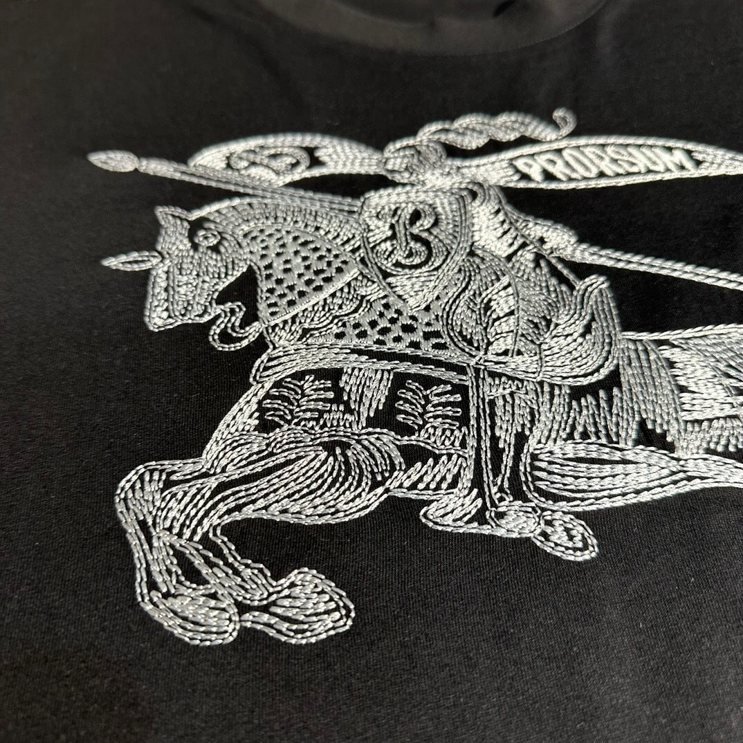 Burberry Logo-Embroidered EKD T-shirt