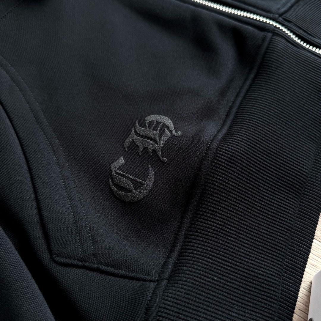 Chrome Hearts Scroll Logo Zip Up hoodie