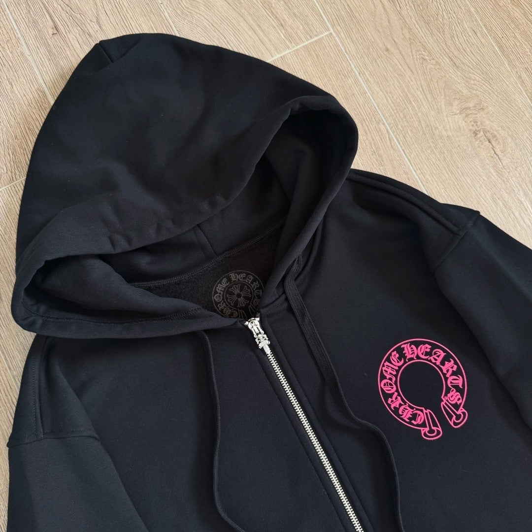 Chrome Hearts Horseshoe zip-up Hoodie