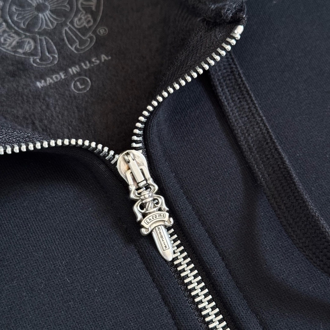 Chrome Hearts Horseshoe zip-up Hoodie