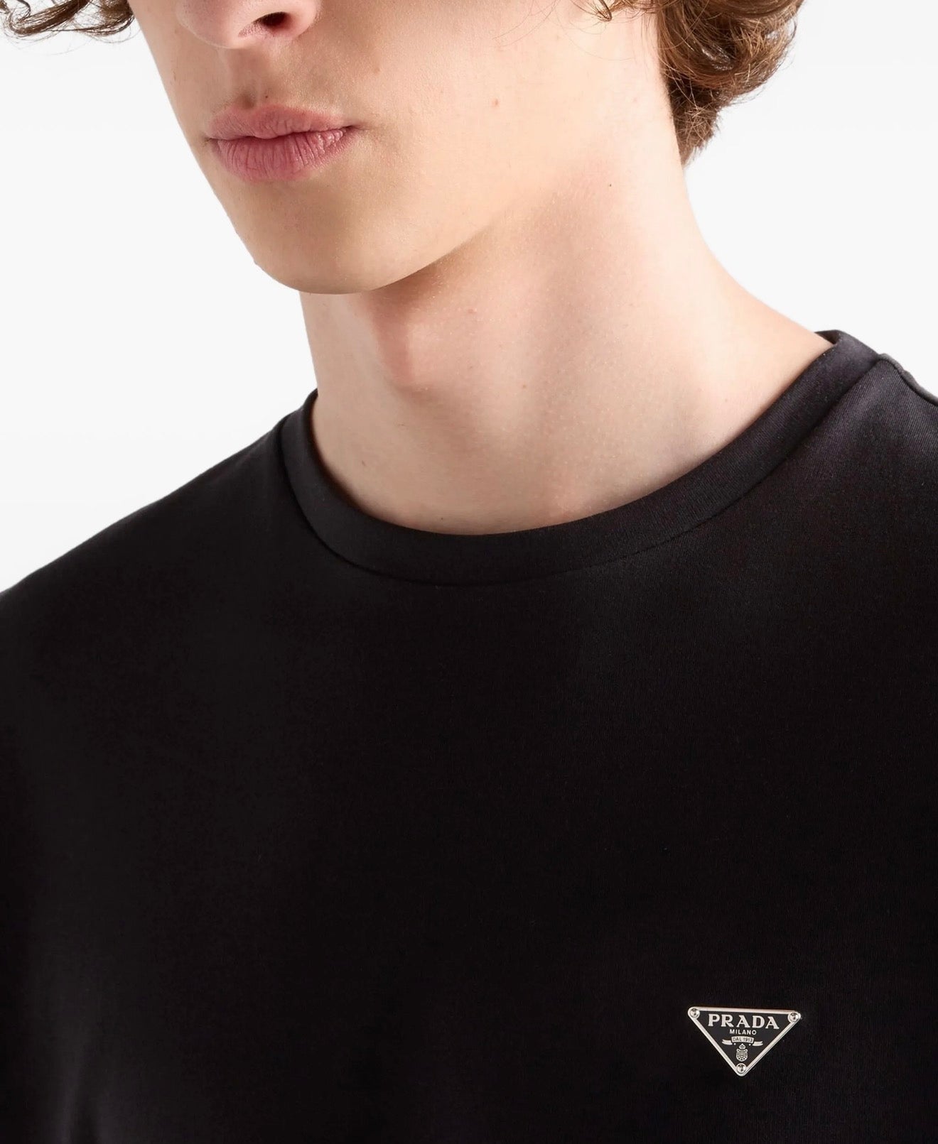 Prada logo-plaque T-shirt
