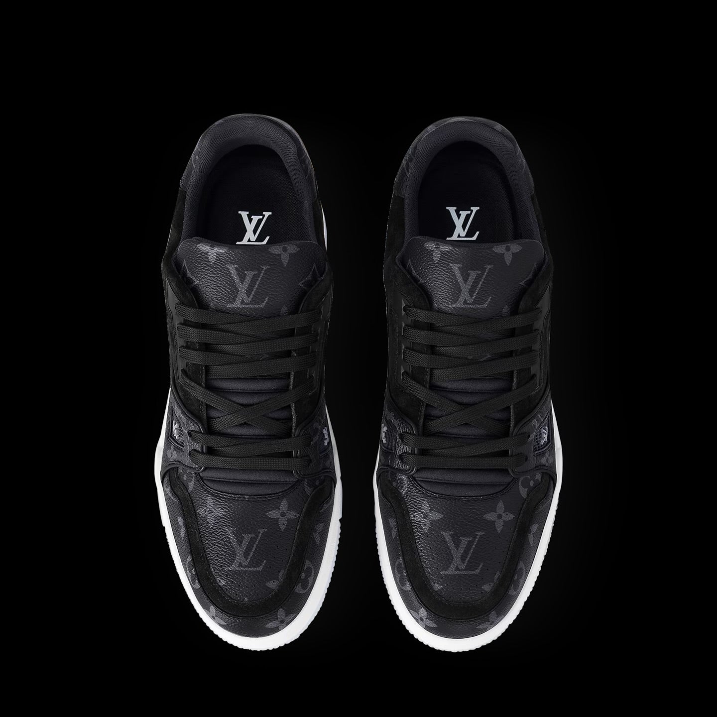 LV Trainer Sneaker Black Monogram