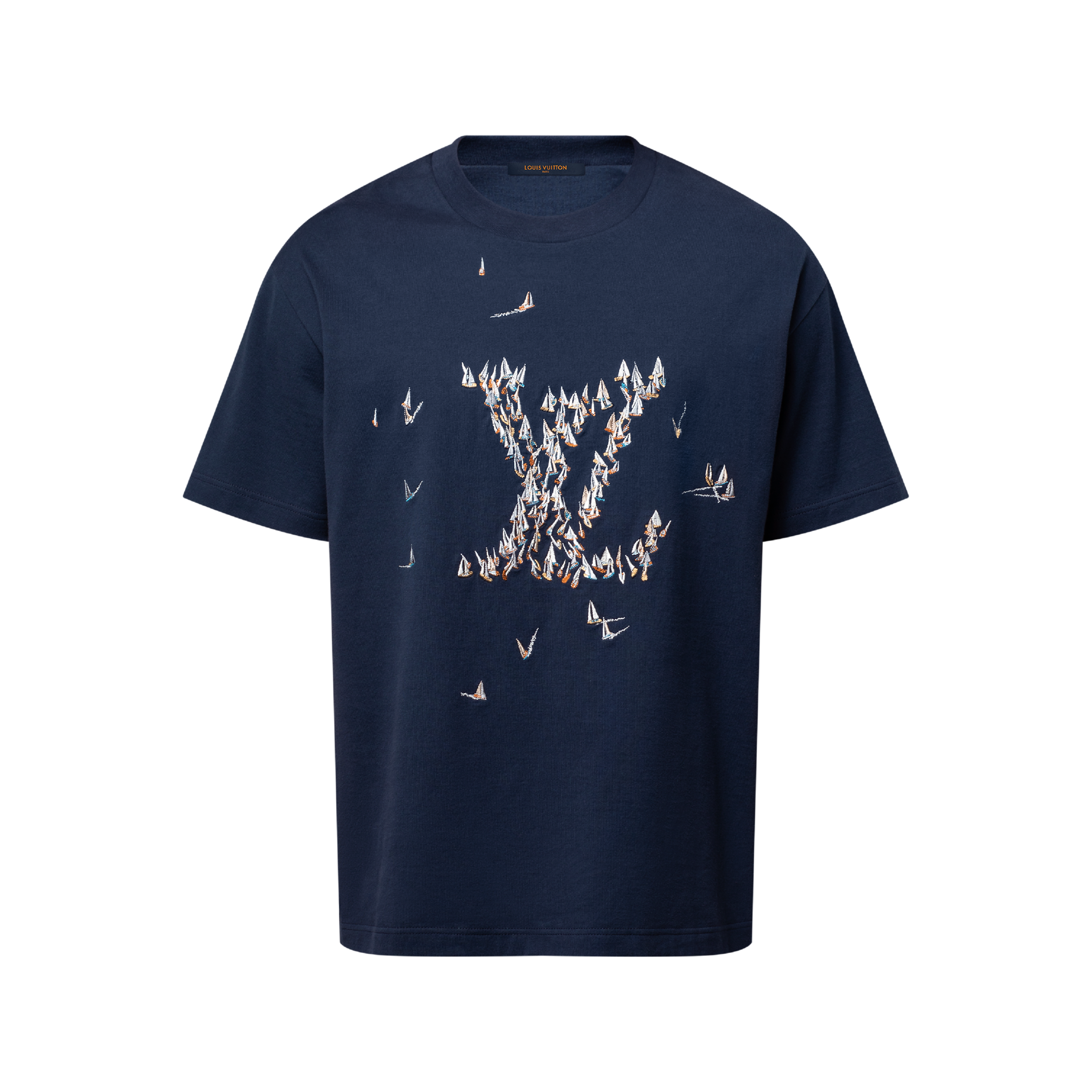 Louis Vitton Embroidered Cotton T-Shirt