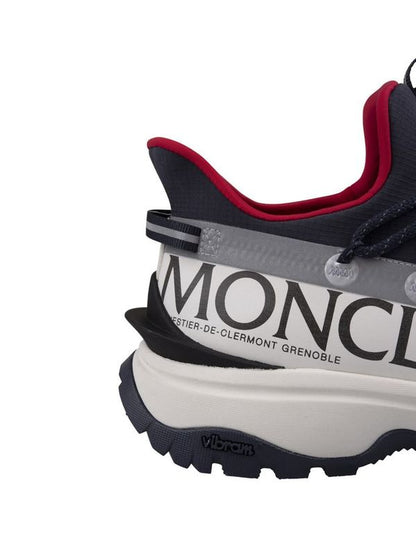 Moncler Men's Trailgrip Lite 2 Low Top Sneakers in White/Red Moncler