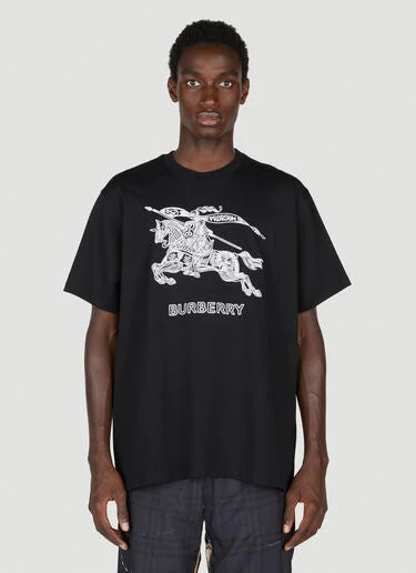 Burberry Logo-Embroidered EKD T-shirt