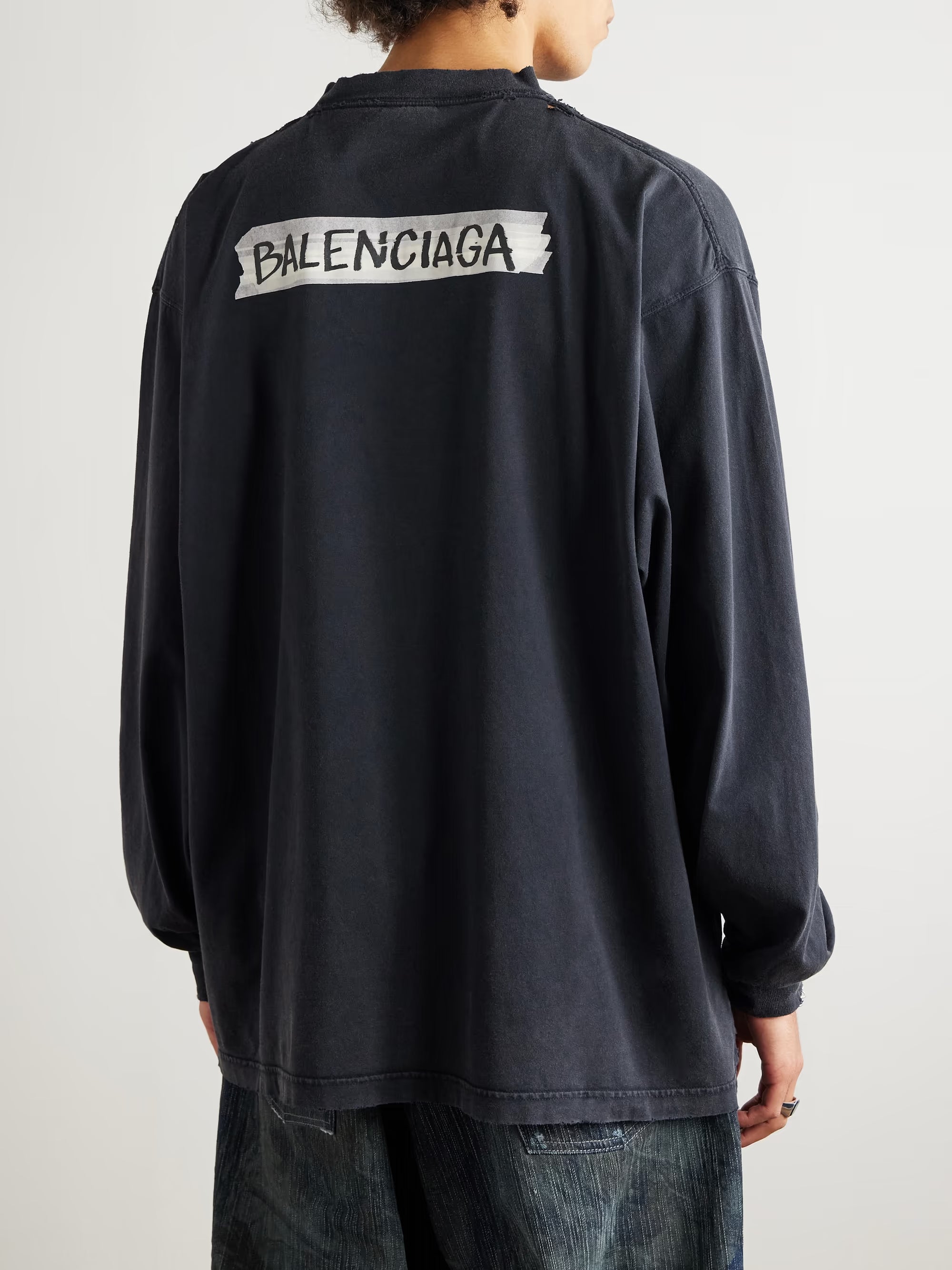 Balenciaga Oversized logo-print hoodie